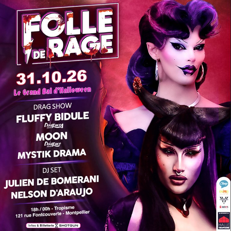 FOLLE DE RAGE x HALLE TROPISME - THE GRAND HALLOWEEN BALL